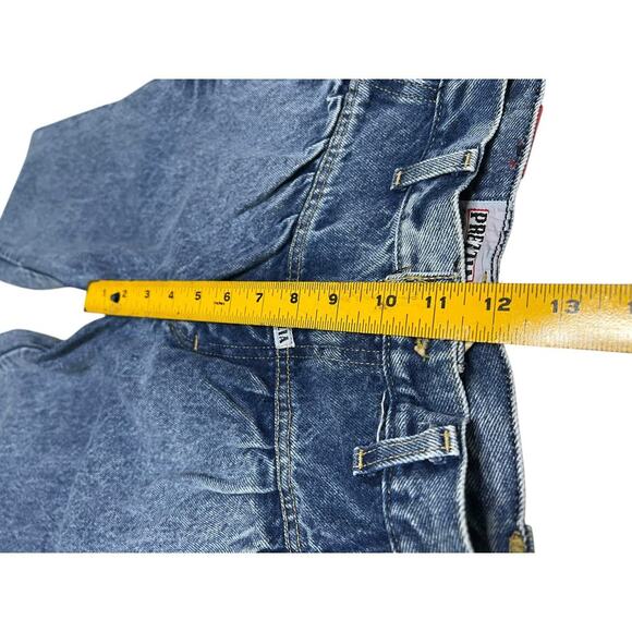 Vintage 90s Prezzia High Waisted Acid Wash Denim Mom Jeans‎ - Retro - 7 Juniors - Picture 8 of 10